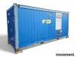 Kontorcontainer, 20 fots Blå, Pent - 1 / 19