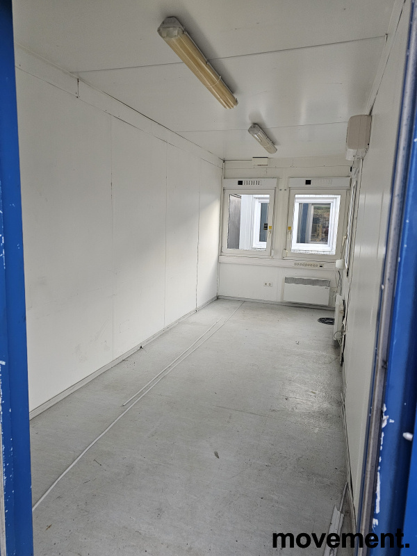 Kontorcontainer, 20 fots  Blå, Pent - 17 / 19