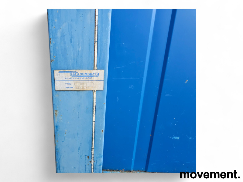 Kontorcontainer, 20 fots  Blå, Pent - 5 / 19