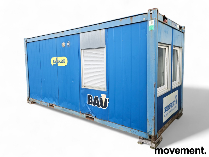Kontorcontainer, 20 fots  Blå, Pent - 2 / 19
