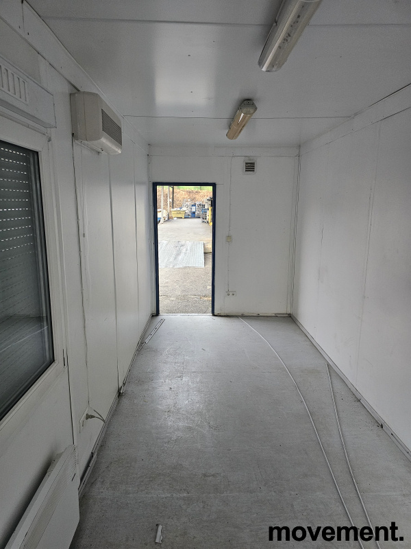 Kontorcontainer, 20 fots  Blå, Pent - 18 / 19