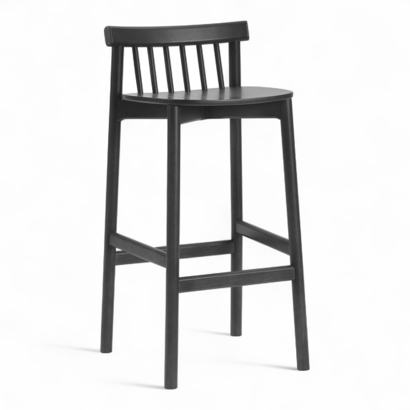 Pind Barstool 75cm Sortbeiset
