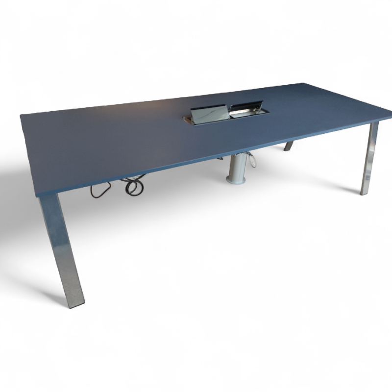 Piece møtebord 250x100cm Blå