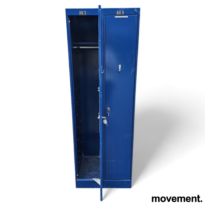 Garderobeskap metall 2 rom - 3 / 4