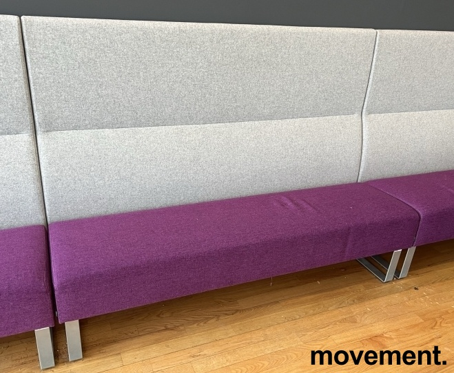 Monolite 3-seter med høy rygg Sete