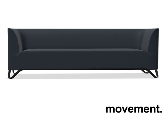 Softbox 3-seter Mørkt blått stoff