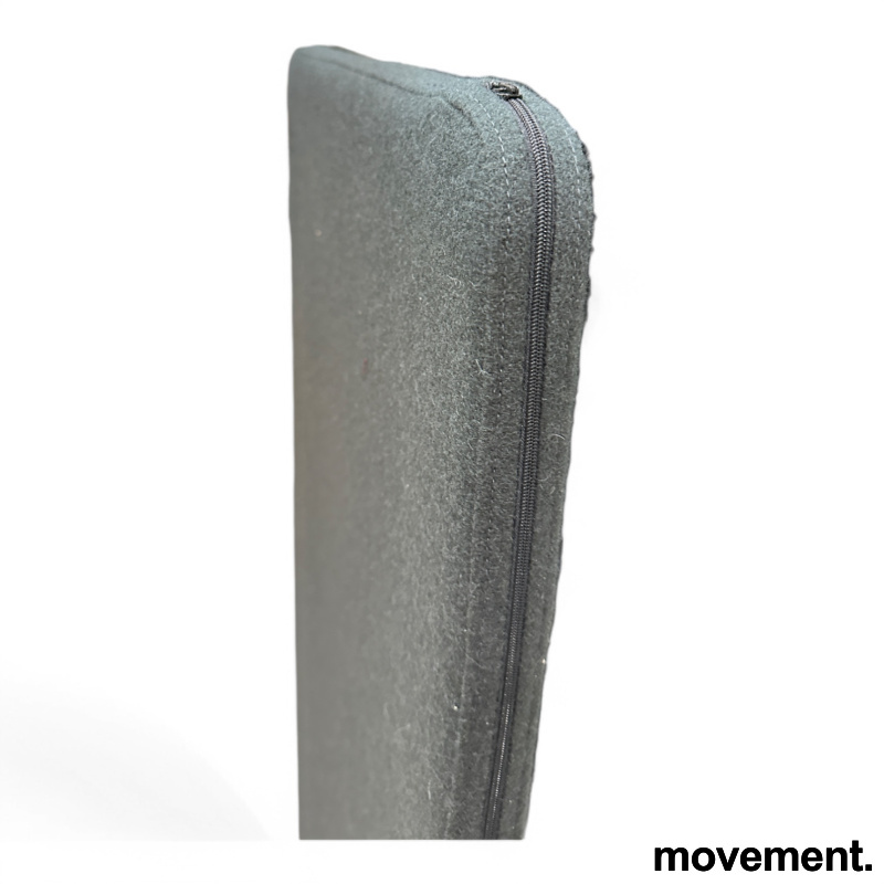 Vesta bordskillevegg 160x65cm Sort - 2 / 2