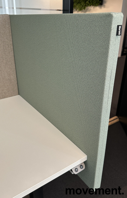 Face bordskjerm 80x65cm Grønt stoff