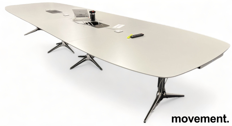 Hidetech møtebord 560x140cm Lys