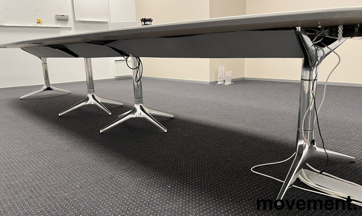 Hidetech møtebord 560x140cm Lys