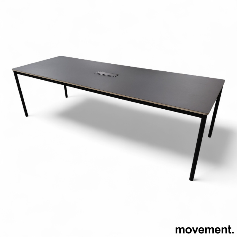 Base table 250x90cm Sort linoleum, - 1 / 3