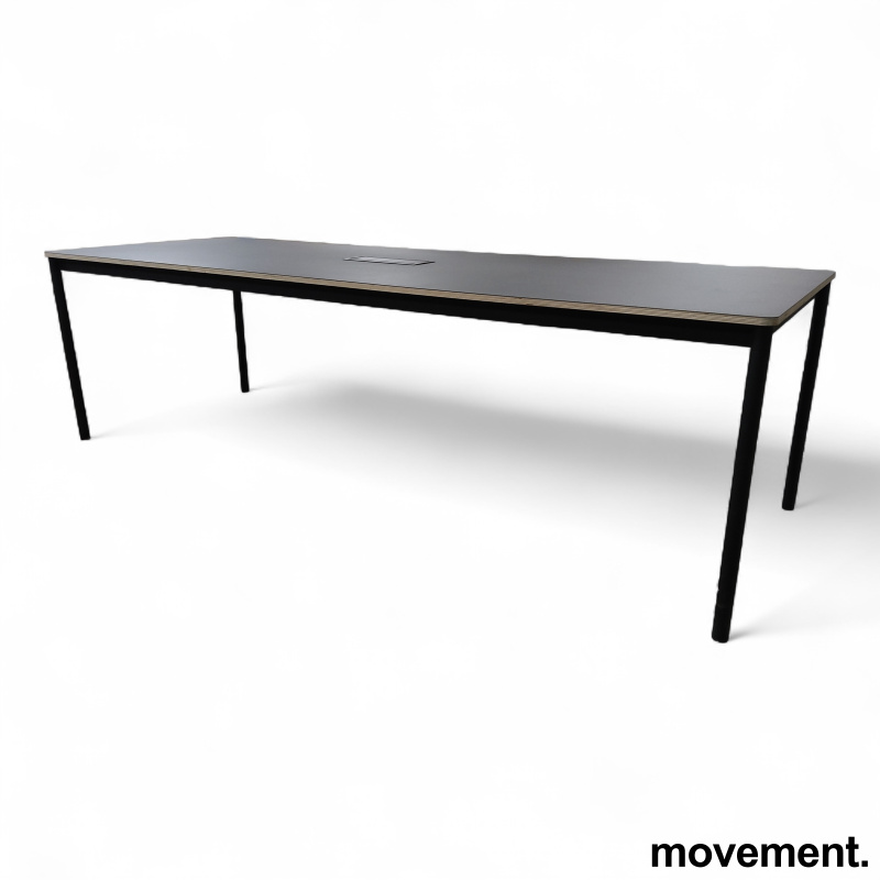 Base table 250x90cm Sort linoleum, - 2 / 3