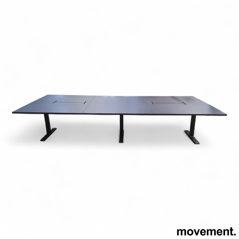 Lux møtebord 360x160cm Smokey blue, - 4 / 6