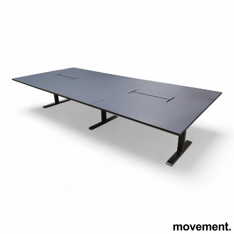 Lux møtebord 360x160cm Smokey blue, - 1 / 6