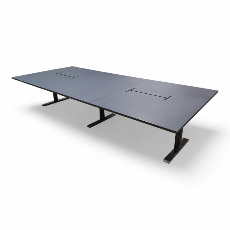 Lux møtebord 360x160cm Smokey blue,