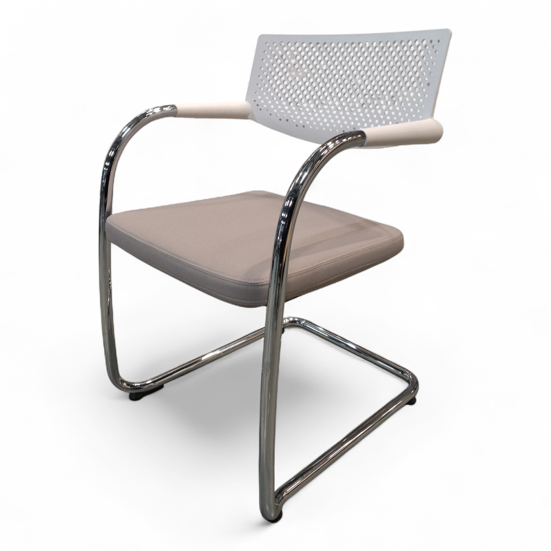 Visavis 2 Hvit rygg, sete i lyst