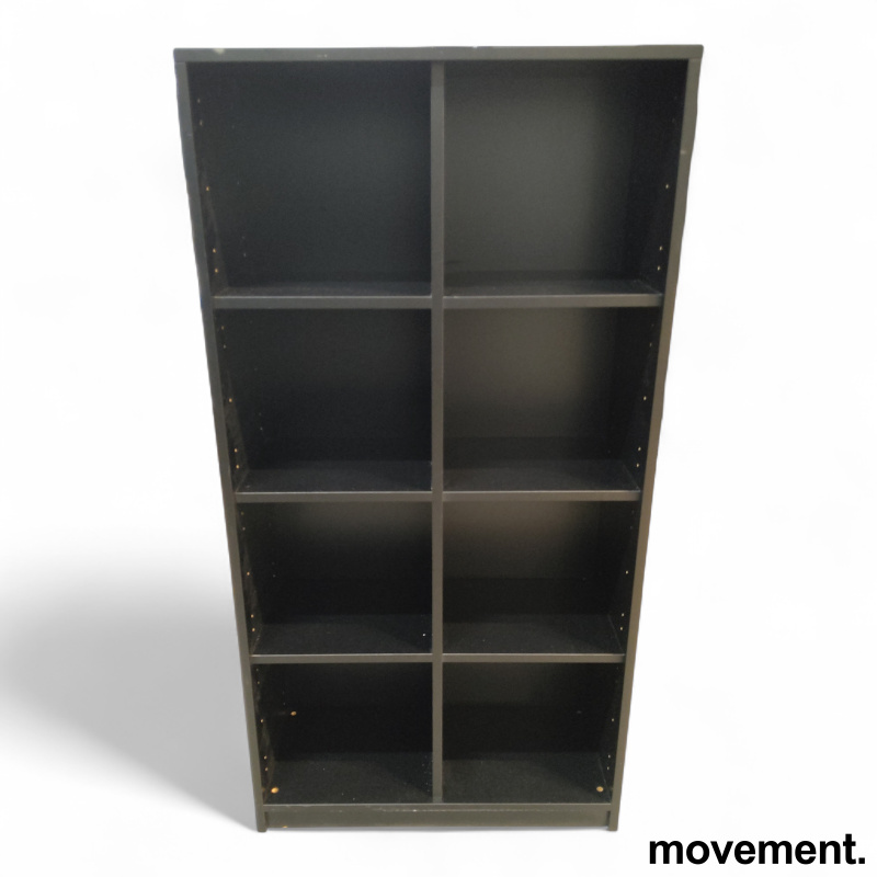 Bokhylle 4A4, 78cm bredde Sort, - 2 / 2