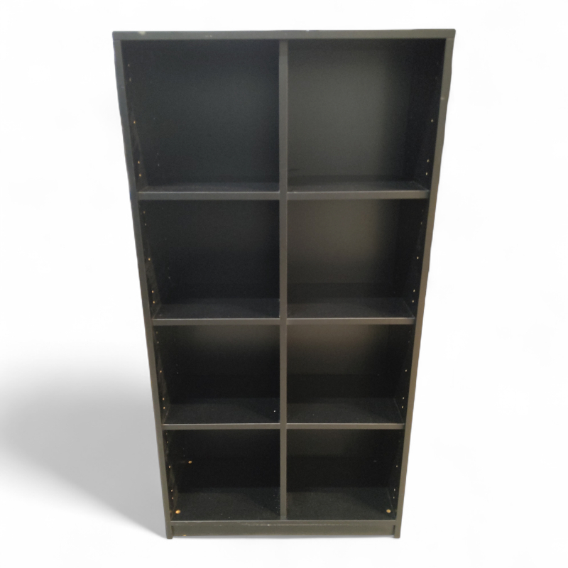 Bokhylle 4A4, 78cm bredde Sort,