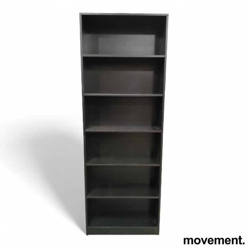 Bokhylle 6A4 80x226 cm Sort, Pent - 2 / 2