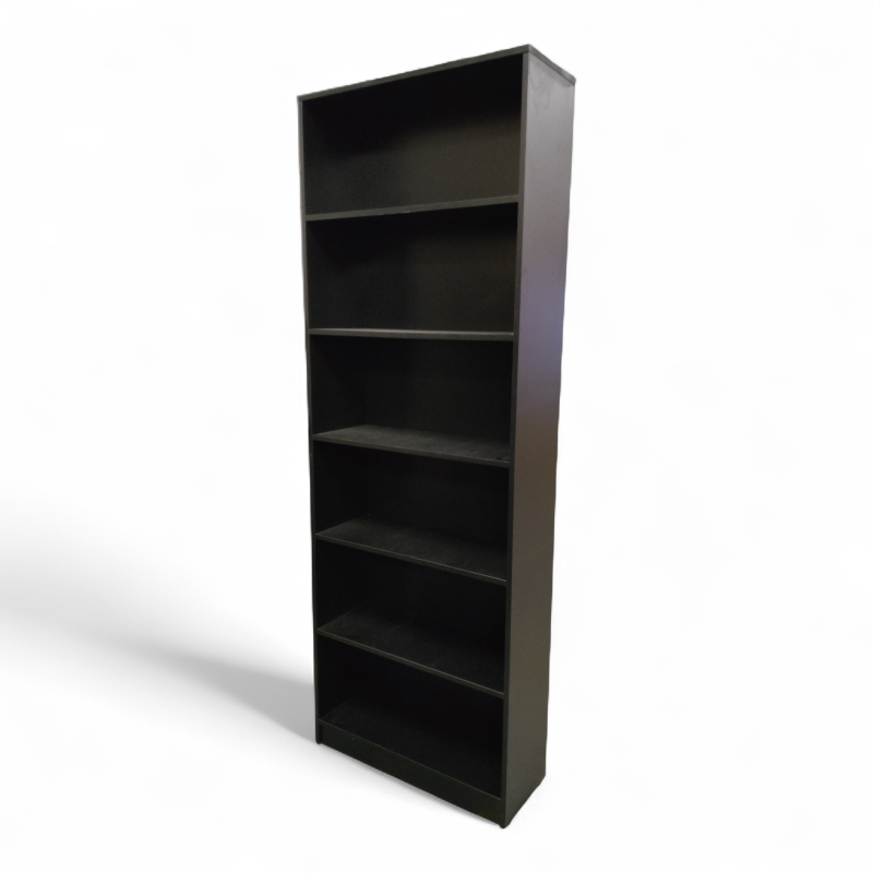 Bokhylle 6A4 80x226 cm Sort, Pent