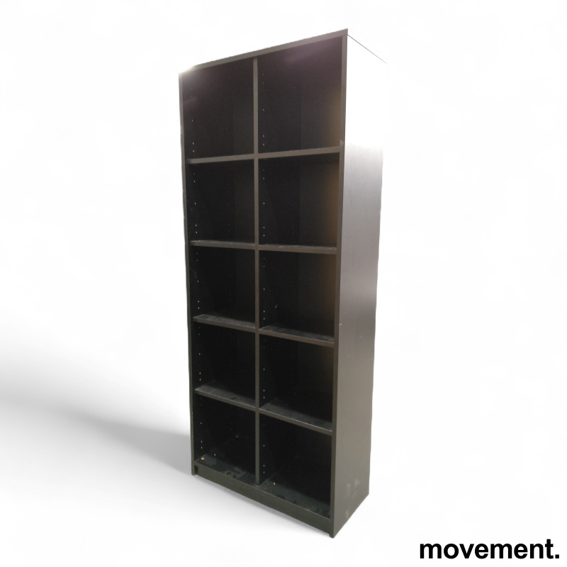 Bokhylle 5A4, 78cm bredde sort, - 3 / 3