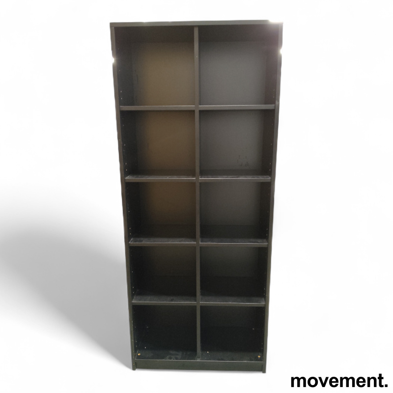 Bokhylle 5A4, 78cm bredde sort, - 2 / 3