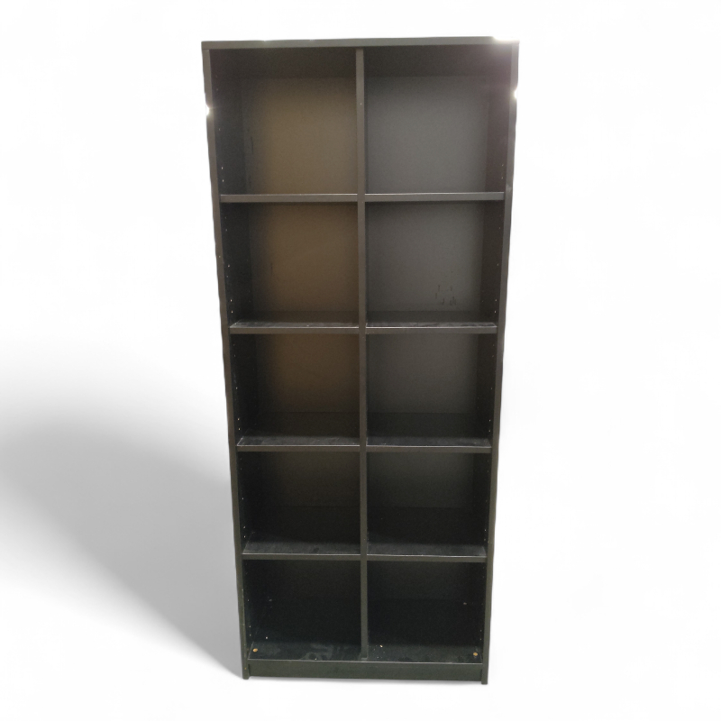 Bokhylle 5A4, 78cm bredde sort,