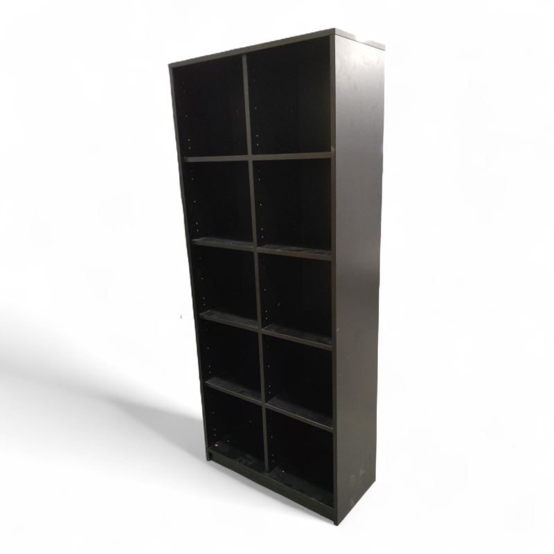 Bokhylle 5A4, 78cm bredde sort,