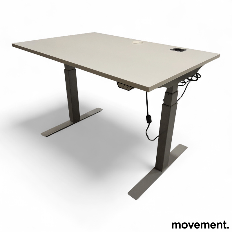 Hevsenk 120x80cm Hvit laminat, - 2 / 3