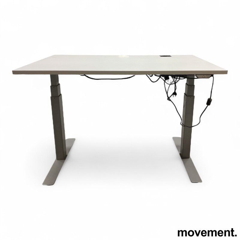 Hevsenk 120x80cm Hvit laminat, - 1 / 3