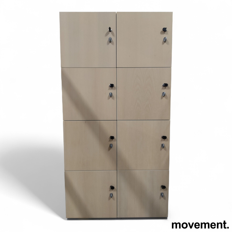 Stk. 1 Access lukeskap 8 luker, 80x158cm Ask finer, Pent brukt edsbyn 3.