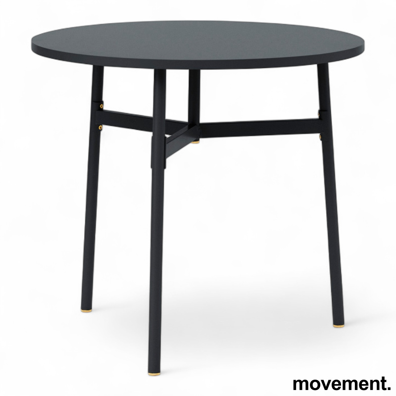 Union Table Ø=80cm Sort, Ubrukt - 1 / 2