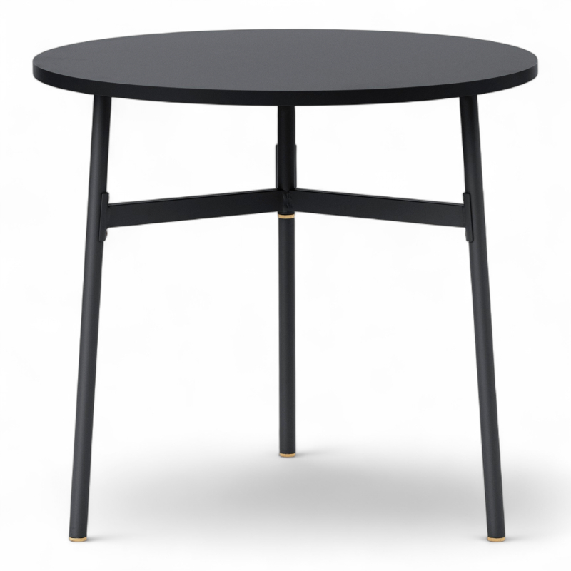 Union Table Ø=80cm Sort, Ubrukt