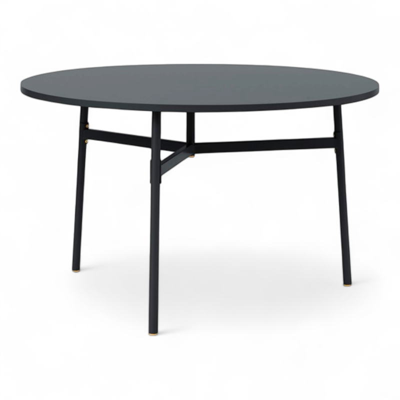 Union Table Ø=120cm Sort, Ubrukt