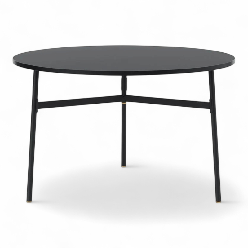 Union Table Ø=120cm Sort, Ubrukt