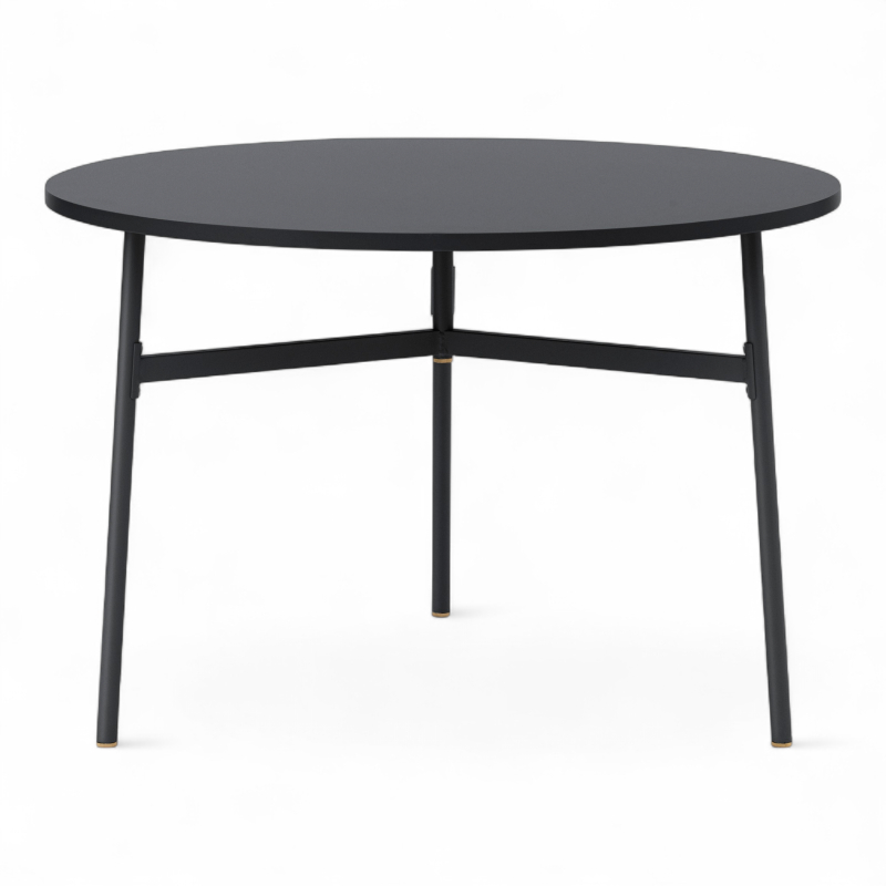 Union Table Ø=110cm Sort, Ubrukt