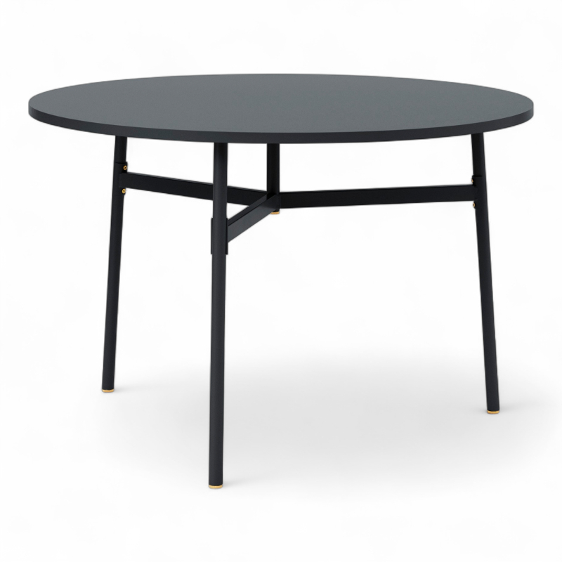 Union Table Ø=110cm Sort, Ubrukt