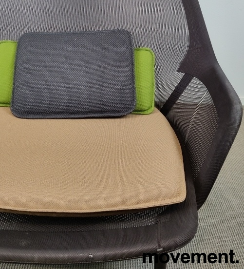 Slow chair Knit Mørk brun mesh, lys - 5 / 6
