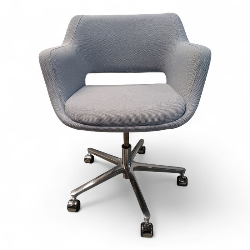 Kilta med hjul Lys blått stoff