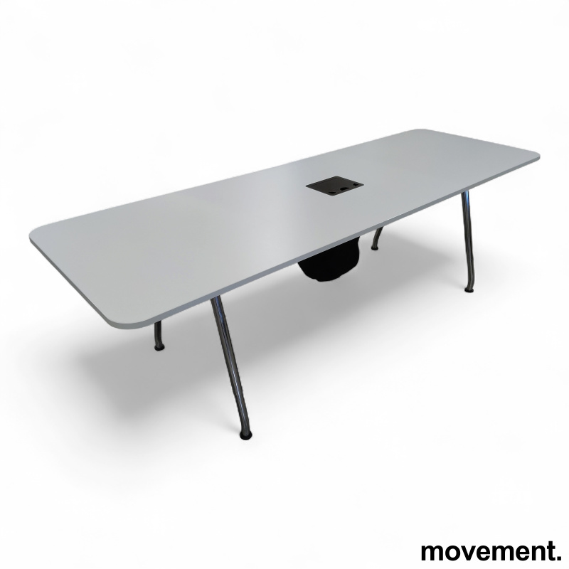 Møtebord 240x80cm Hvit laminat, - 1 / 4