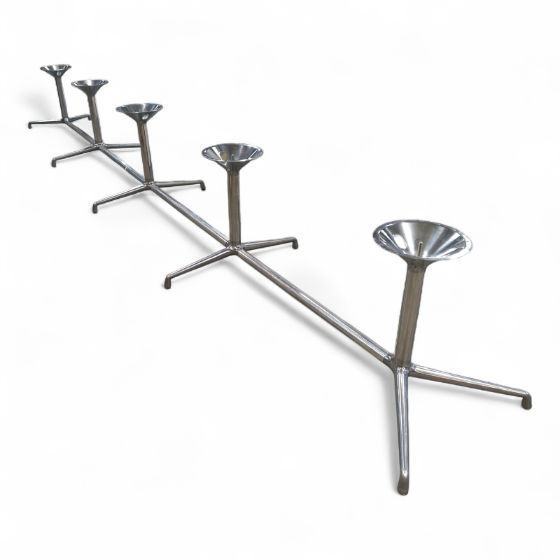 Møtebordsunderstell 580cm Polert