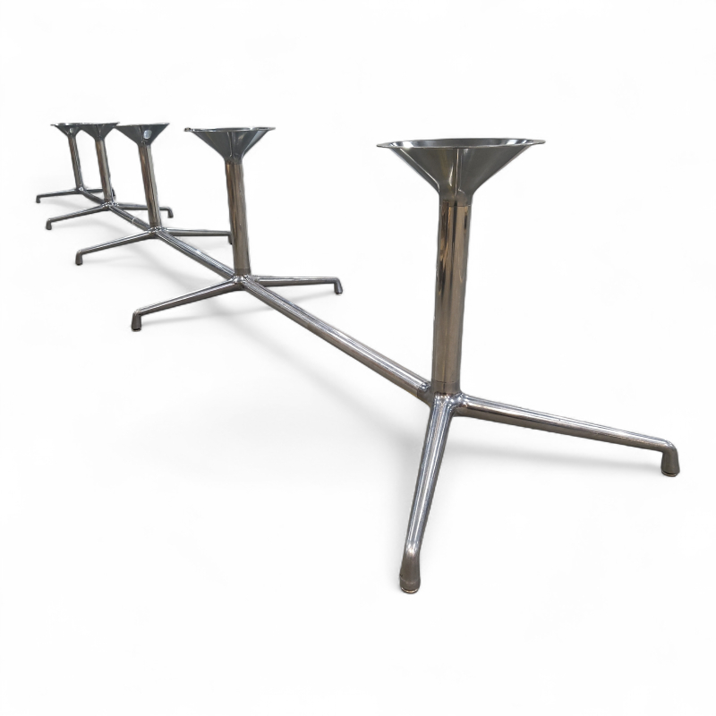 Møtebordsunderstell 580cm Polert