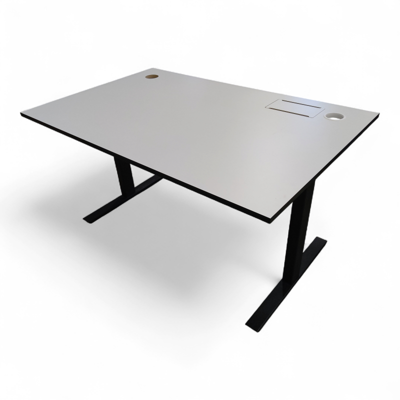 VX8 140x90cm Hvit laminat med sort