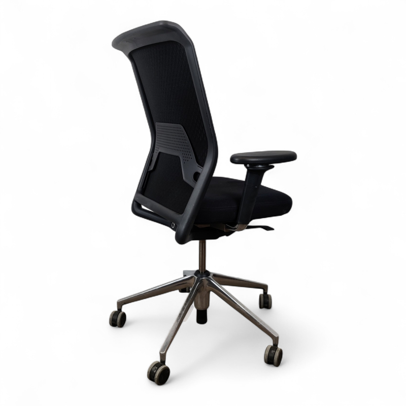 ID Mesh med armlene Sort stoff,