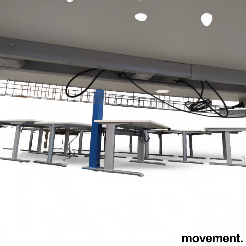 Hevsenk 140x80cm Hvit laminat, - 3 / 3