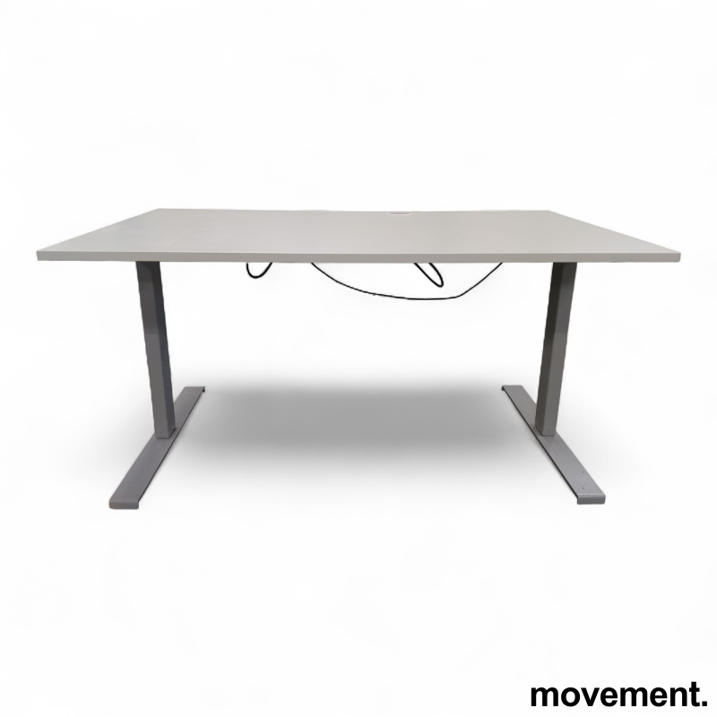 Hevsenk 140x80cm Hvit laminat, - 1 / 3