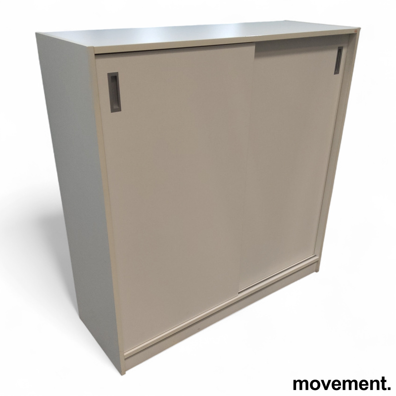 Skyvedørsskap 3A4, 120cm Hvit, Pent - 2 / 4