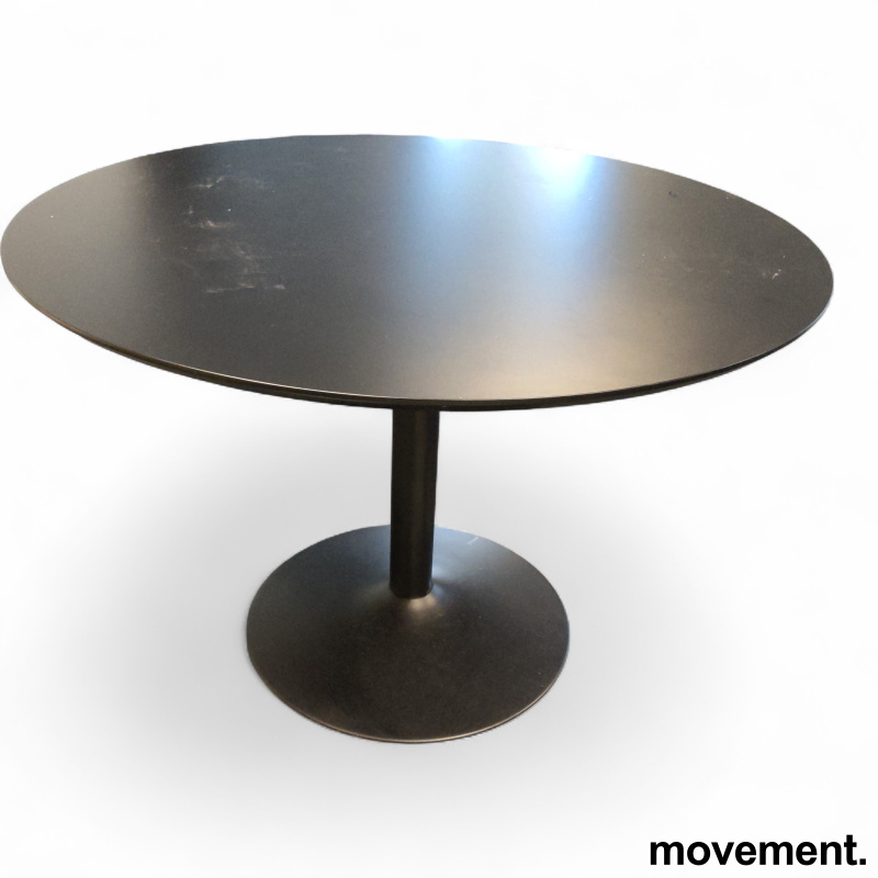 Oslo spisebord Ø=110cm Sort, Pent - 1 / 2