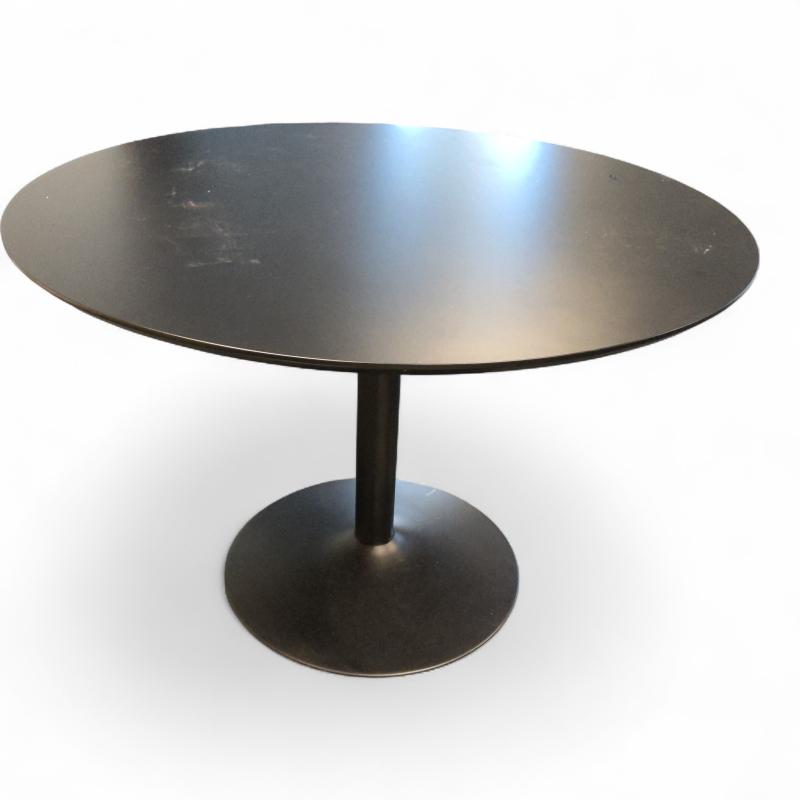 Oslo spisebord Ø=110cm Sort, Pent