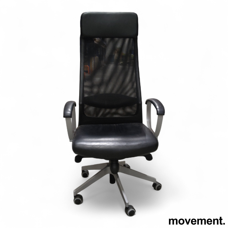 Markus med armlene Sort skinn, - 1 / 2